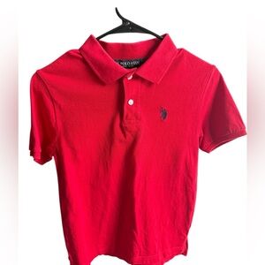 U.S. Polo Assn. Boys Red Polo Shirt - 10/12